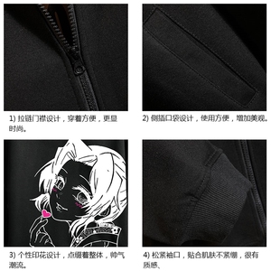 KS21153-P38 连帽开衫卫衣男运动外套大码班服 网格挂拍图片