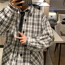 呢料加厚港风情侣宽松大码夹克外套男//A338-1W15P90，男装夹克，电商D325