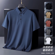 夏季新款无痕短袖Polo衫冰丝锦氨T恤HS1168-P38，男装T恤，星座1206（原A206）
