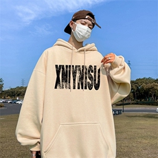 抖音得物供货可提供视频春装重磅美式宽松连帽卫衣DL2437，男装卫衣，电商A486-1
