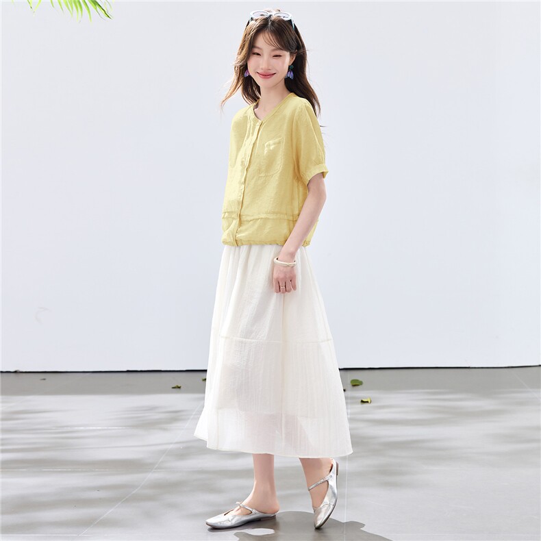 现货2026夏装新款两件套衬衣套装,女装套装/套裙,木子恋