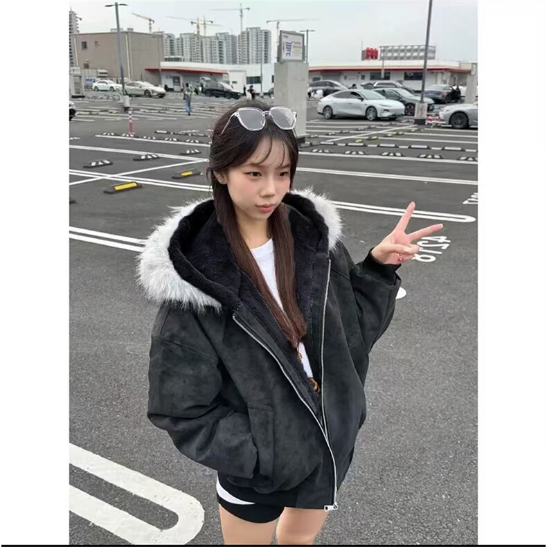 冬季大理石座山雕连帽绒毛刺绣外套棉服夹克XZ514-2-25106-特P100,男装夹克,星座514-2(原B239)