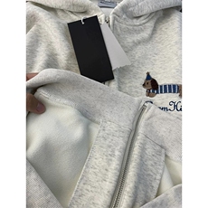 网图有货小狗刺绣假两件开衫华棉外套男女A829-常规P53加绒P58，女装短外套，星座1505