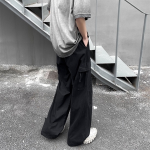 夏季新款多口袋工装裤男女同款潮牌宽松休闲阔腿长裤图片