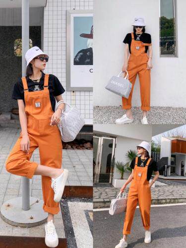 新款背带裤，女装，雅洛菲(6F)