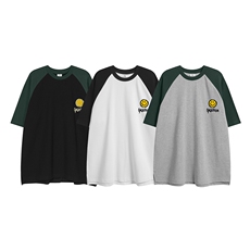 白底23新款夏季重磅280克华夫格圆领百搭短袖T恤DT363P45控68，男装T恤，电商A247-1