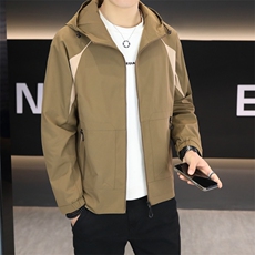 秋季夹克三防面料连帽外套型男商务休闲百搭青年外套男N9812-P135，男装夹克，星座310B-3