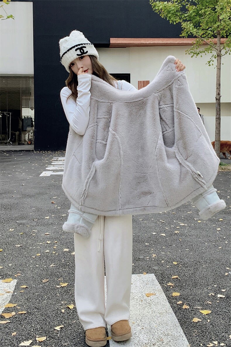 151带包包小个子皮毛一体2C232-151-P185-K268,女装短外套,2C232