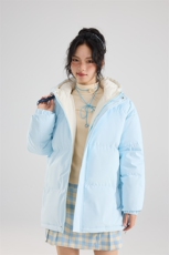 冬季clean撞色棉服中性加厚连帽短款棉衣HZ8811-特P68不议价，男装棉衣，星座610B-1