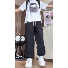 夏装透气网眼拼接休闲长裤男运动裤宽松冰丝裤K1008P45，女装休闲裤，电商C323