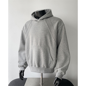 重磅boxy短款全棉450克拉链连帽卫衣套头外套男 RH5351-特P50图片