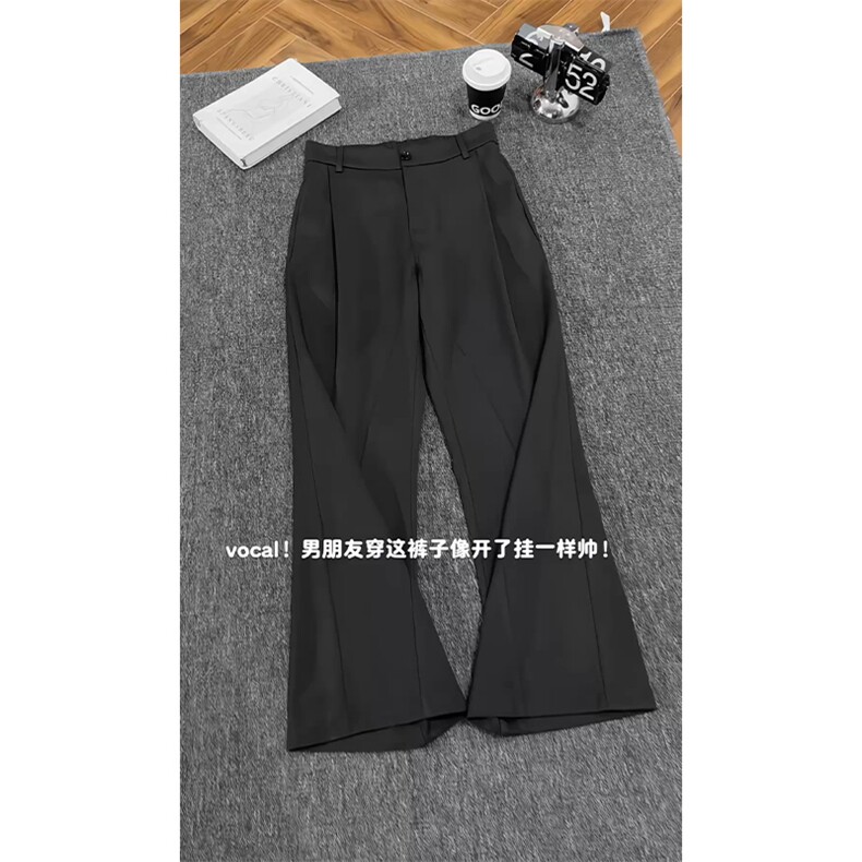 2026春季新款内景美式微喇拼接西裤M-5XLHK26051-特P30,男装西裤,电商A022