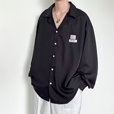 2023衬衫男长袖帅秋夏装港风衬衣潮流高级感很仙的上衣CY495-P36，男装衬衫，星座412-3