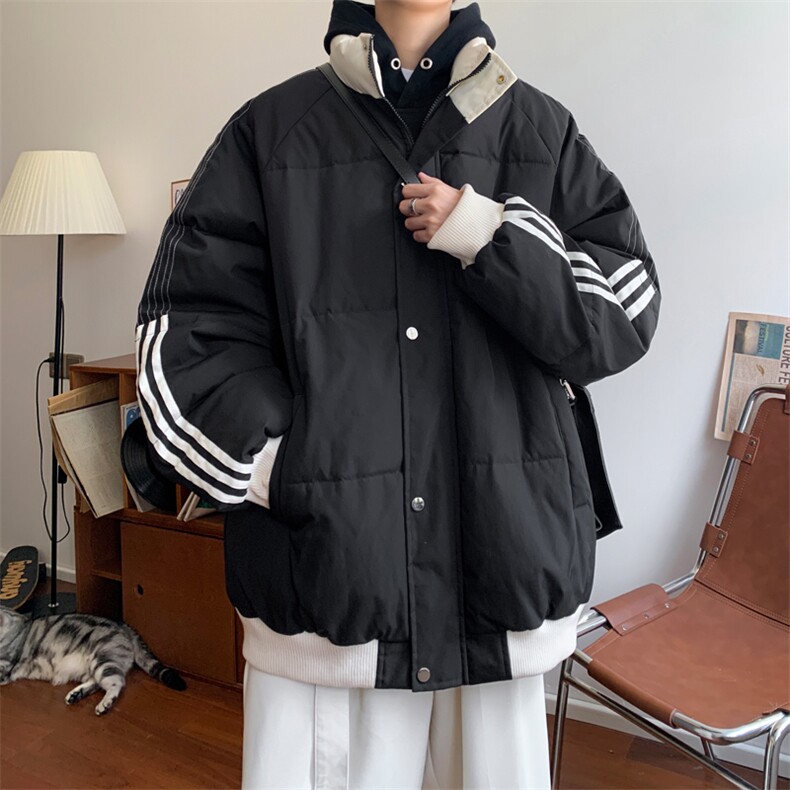 ！2025冬季新款男士撞色潮牌棉衣百搭情侣棉服外套MY200特P70,男装棉衣,电商B220