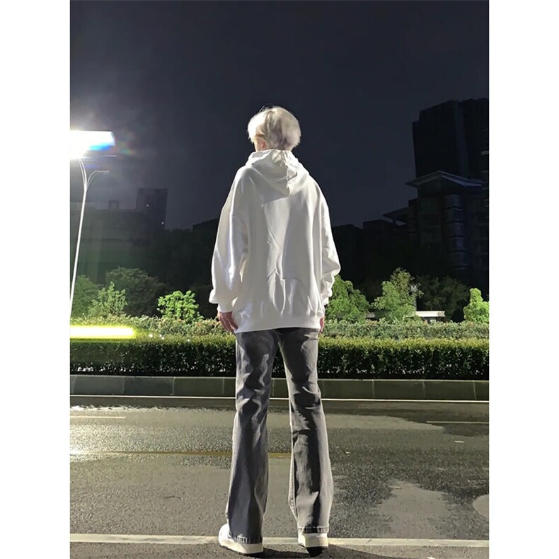 欧美高街vibe裤子嘻哈街头美式复古牛仔裤修身直筒显瘦微喇叭裤,男装牛仔裤,星座310A-4