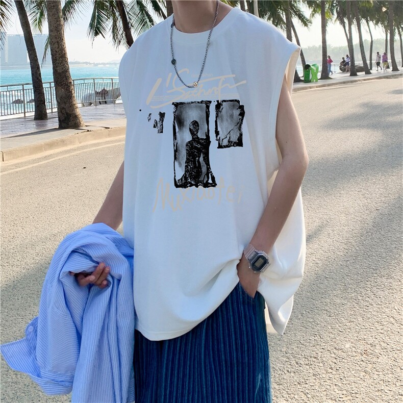 量大图低自动【有货】纯棉背心HD019-1-BX25108-P20，男装背心/马甲，电商019-1