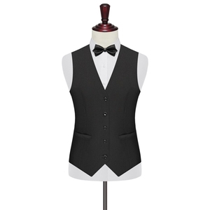 MJ8588P29马甲工作服西装伴郎服职业装大码礼服男士纯色西装马甲图片