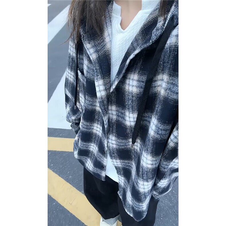 1506/QXX280/P50日系港风ins宽松衬衣,男装衬衫,星座1506