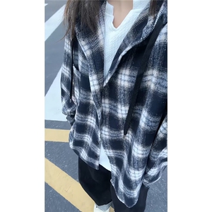 1506/QXX280/P50日系港风ins宽松衬衣图片