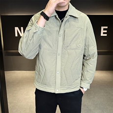 标轻薄羽绒服男工装风冬季潮流翻领短款外套男士夹克YR01-P165，男装羽绒服，电商D327