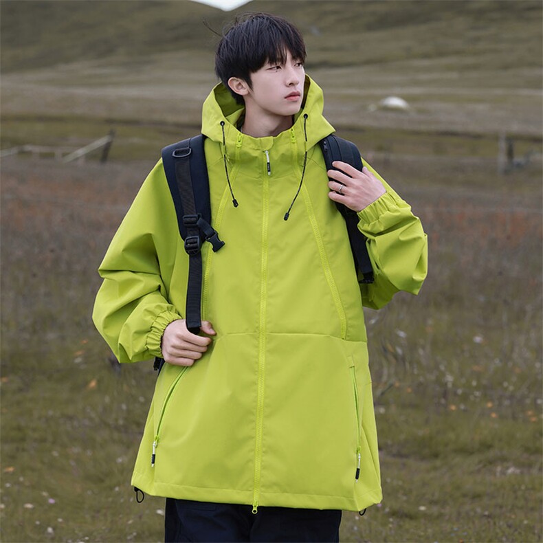 Cityboy情侣时尚连帽冲锋衣外套夹克团体班服,男装夹克,星座301D-5(原星座1415）