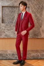 男士西服套装2023长袖正装礼服商务休闲修身一粒单排扣西服西裤，男装西服，星座1607