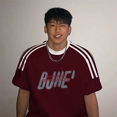 夏季美式高街重磅纯棉三条杠织带撞色男女短袖T恤ZD553-特P30，男装T恤，电商A486