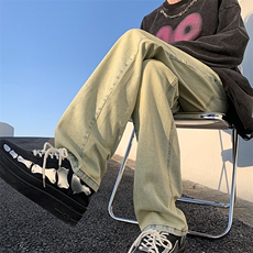 2023春季美式高街弹力修身重工艺水洗牛仔裤货号K695P60，男装牛仔裤，电商A063