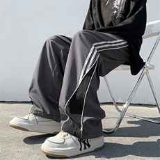 运动休闲裤潮直筒型夏季慵懒青春流行男潮牌纯色长裤K6317-P38，男装休闲裤，星座512-2