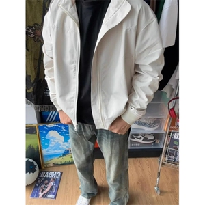 教练飞行员夹克棉服男款春秋季潮牌短款美式立领cleanfit工装外套图片