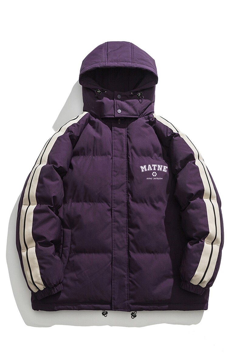 白底冬季百搭宽松字母印花潮流棉服卫衣MY53031特批P95控158,男装棉衣,电商A247-1
