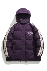 白底冬季百搭宽松字母印花潮流棉服卫衣MY53031特批P95控158，男装棉衣，电商A247-1