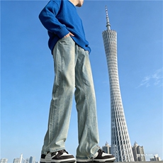 美式高街vibe风抖音品质弹力牛仔裤KB03P45，男装牛仔裤，电商D325