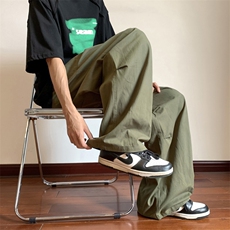 休闲裤男韩版潮流痞子帅气2023夏季新款ins宽松百搭长裤K4185-P40，男装休闲裤，星座412-3