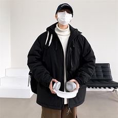 新款棉服羽绒棉保暖连帽加厚冬装情侣装韩版宽松棉袄MY8855-P105，男装棉衣，电商A128