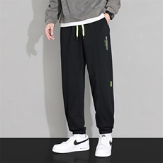 wassuphappy卫裤男春秋季新款潮牌宽松束脚运动裤百搭休闲长裤子，男装休闲裤，星座1402-1