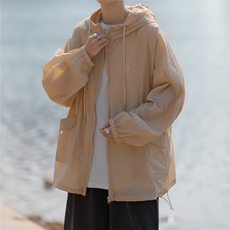 冰丝防晒外套男式新款夏季宽松轻薄透气速干日系户外防晒衣服，男装夹克，星座716-4