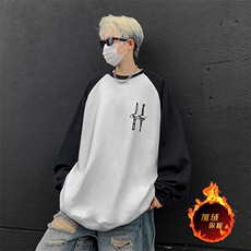 白色拼黑袖（加绒）