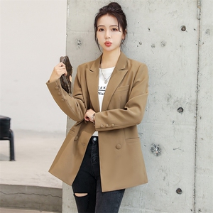 小众设计感西装外套女春秋天高级感休闲气质女神范西服潮牌双排扣图片