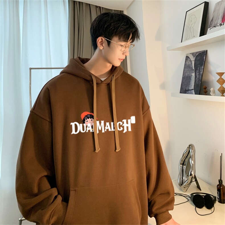 抖音品质秋季320G华棉男士连帽大码印花卫衣WYH2473-P45控68,男装卫衣,电商B370