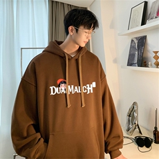 抖音品质秋季320G华棉男士连帽大码印花卫衣WYH2473-P45控68，男装卫衣，电商B370