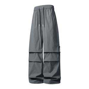 春季新款男女同款伞兵裤直筒弯刀休闲裤DSA157B-K2603-TP38