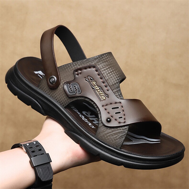 X5036-p105凉鞋男士新款休闲厚底沙滩凉鞋夏季外穿两用拖鞋，男鞋凉鞋，星座1407-3