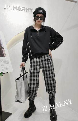 【现货】【2021】【秋装新品】【带帽卫衣】，女装卫衣/绒衫，俊泽.哈妮