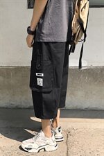 K707-P45夏季男士大口袋工装七分裤男宽松大码直筒灯笼潮裤，男装休闲裤，电商B369（原A024）