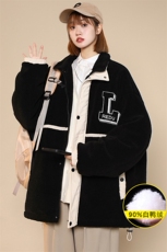 冬装中性风羊羔绒个性外套加绒加厚羽绒服男女8103-P185控价258，男装羽绒服，电商A441-1