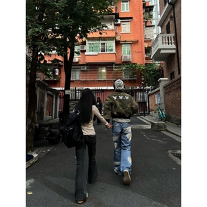 【有货】N6014LL-特P65 蕾丝和平鸽贴布刺绣牛仔裤男女款裤子图片