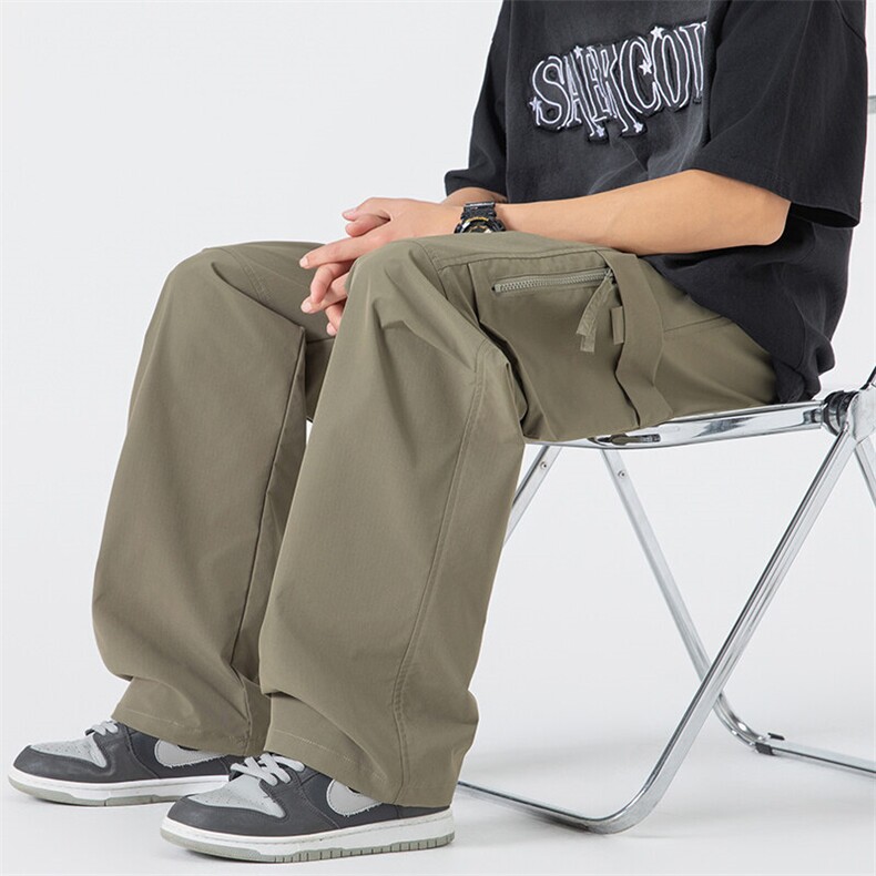 美式高街潮牌休闲长裤潮流宽松工装裤A161-K603-P42,男装休闲裤,电商A161