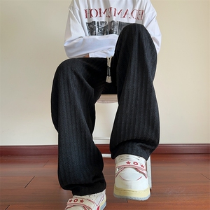 春秋季雪尼尔小香风鱼骨纹男大码休闲裤XZ102B-1CK2552P35图片
