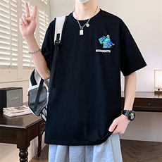 夏季男短袖t恤高品质多工艺发泡印大码T恤衫HF8525-P34，男装T恤，星座1206（原A206）